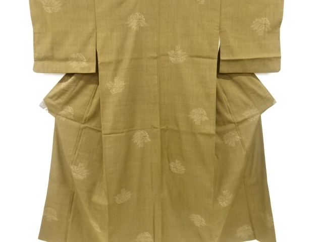 本場真綿絢結城紬80山亀甲 着物・帯 ] - 紬・お召し 重要無形文化財